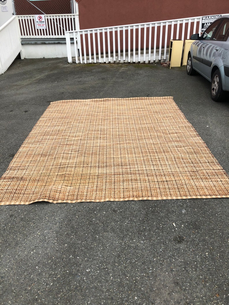 Free and Insured Shipping within US Mid Century Style Rug Runner Approx 10ft by 8ft image 2
