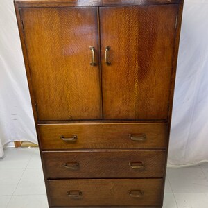 Free and Insured Shippig Within US Vintage Retro Dovetail Drawers Cabinet Storage Dresser Armoire image 5