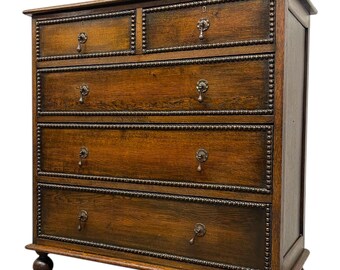 Free shipping within continental US - Early 20th Century English Chest of Drawers by Hansford Brothers
