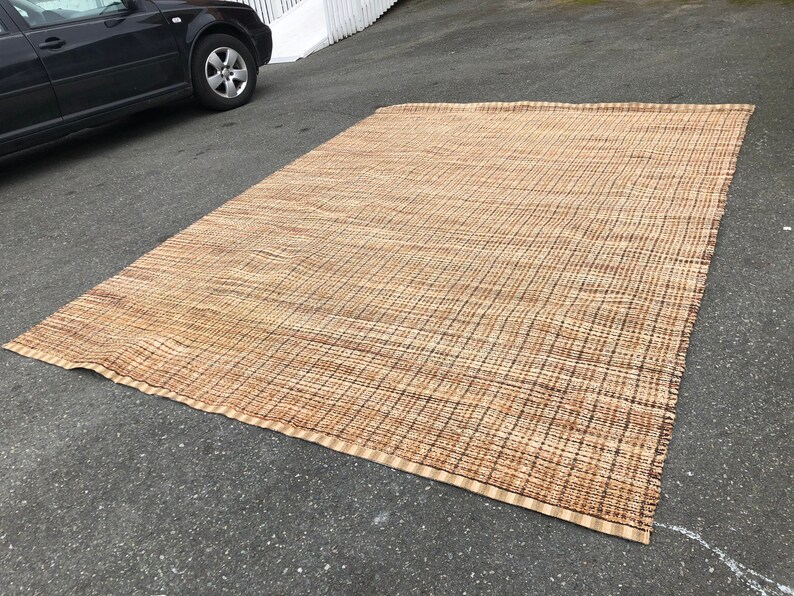 Free and Insured Shipping within US Mid Century Style Rug Runner Approx 10ft by 8ft image 3