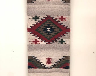 Vintage handwoven textile wall decor rug no hanger