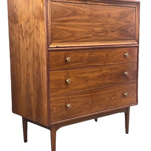 Free Shipping Within Continental US Vintage Mid Century Modern 5 Drawer Dresser Dovetail Drawers Drexel image 1