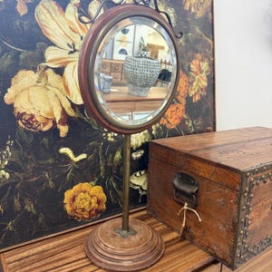 Free shipping within continental US - Antique Victorian Style Wooden tilting Vanity Mirror