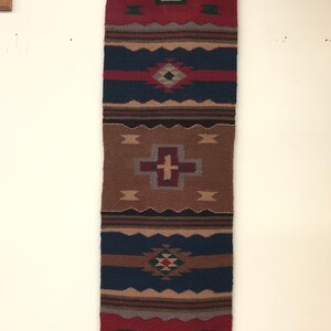 Vintage Handwoven textile wall decor rug image 1