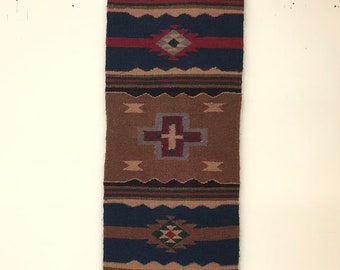 Vintage Handwoven textile wall decor rug