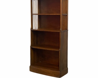 Free Shipping Within US - Primitive Waterfall Bookcase Solid Walnut