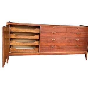 Free Shipping Within Continental US Vintage Mid Century Modern 12 Drawer Dresser Dovetail Drawers image 9