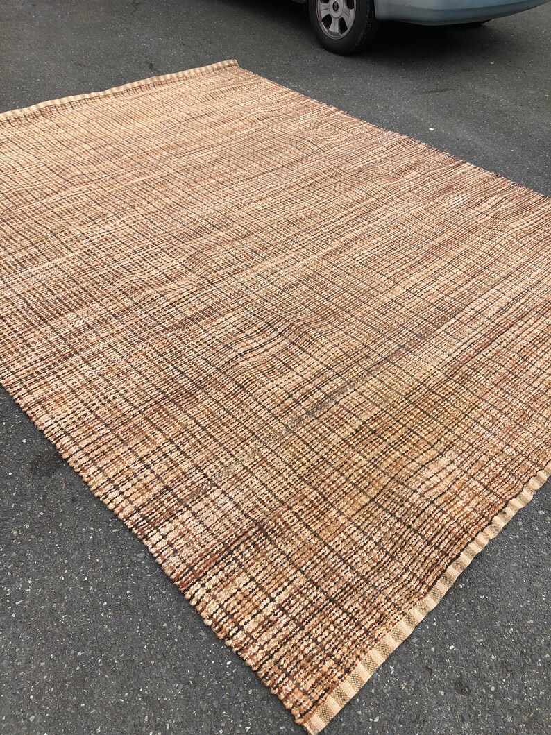 Free and Insured Shipping within US Mid Century Style Rug Runner Approx 10ft by 8ft image 5