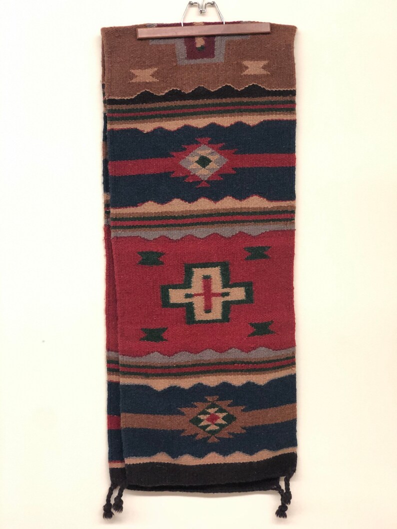 Vintage Handwoven textile wall decor rug image 2