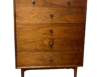 Free Shipping Within Continental US - Vintage Mid Century Modern Drexel Declaration Solid Walnut Dresser