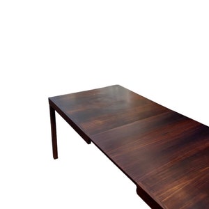 Free Shipping Within Continental US Vintage Danish Mid Century Modern Rosewood Dining Table Parsons with Extension Leaf. image 3