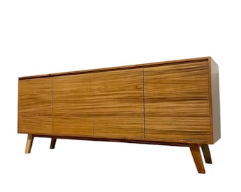 Free Shipping within continental US - Mid Century Modern Style Credenza 4 Door TV Cabinet