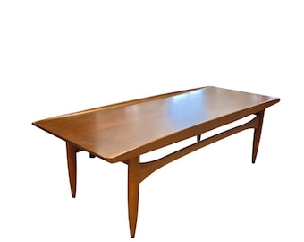 Free Shipping Within Continental US - Vintage Mid Century Modern Wood Coffee Table by Lane