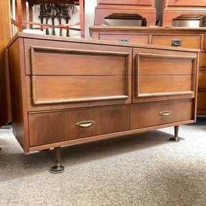 Free and Insured Shippig Within US Vintage Mid Century Modern Dresser Cabinet Storage Drawers image 1