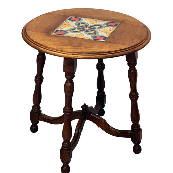 Free Shipping Within Continental US -  Vintage Tile Top Catalina Accent Table