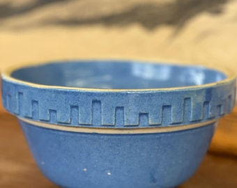 Free Shipping Within Continental US - Vintage Blue Stoneware Pot
