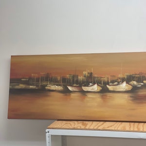 Free Shipping Within Continental US Painting on Canvas nautical scene image 2