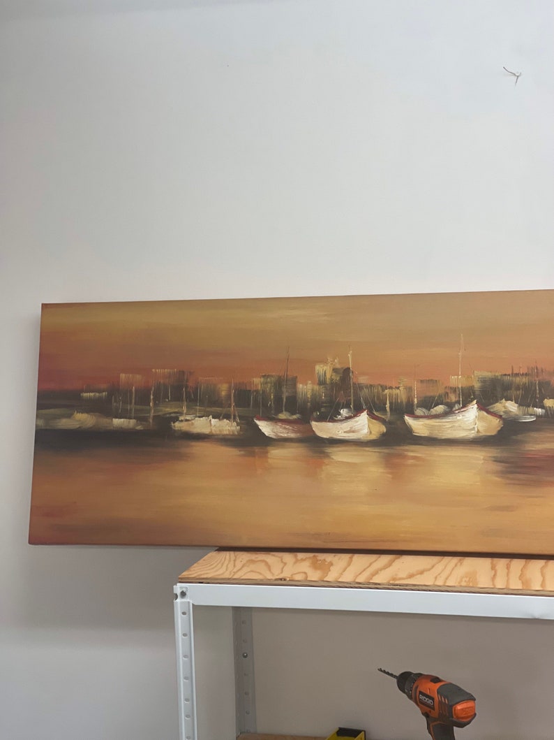 Free Shipping Within Continental US Painting on Canvas nautical scene image 2