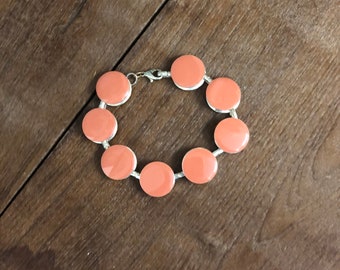 Vintage Pink Brass Braceless Ornament Home Decor mid century modern retro style boho