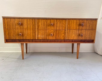 Free Shipping Within US - Vintage Mid Century Modern Dresser Cabinet Storage Drawers U K Import