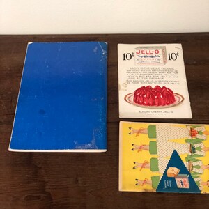 Vintage 1970s Le Creuset Cookbook and 1930s Jell-o Recipe book with original insert Print Decor Retro image 7