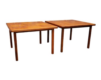 Free Shipping Within Continental US - Vintage Danish Mid Century Modern Teak Coffee Tables. Set of 2