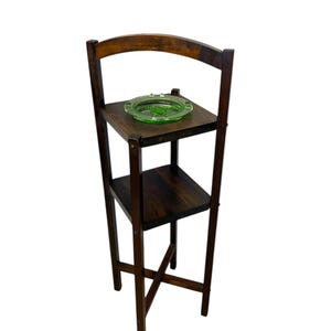 Free shipping within continental US - Antique Arts and Crafts Two Tiered Ashtray Smokers Accent Table