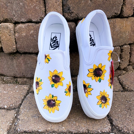 sunflower painted vans