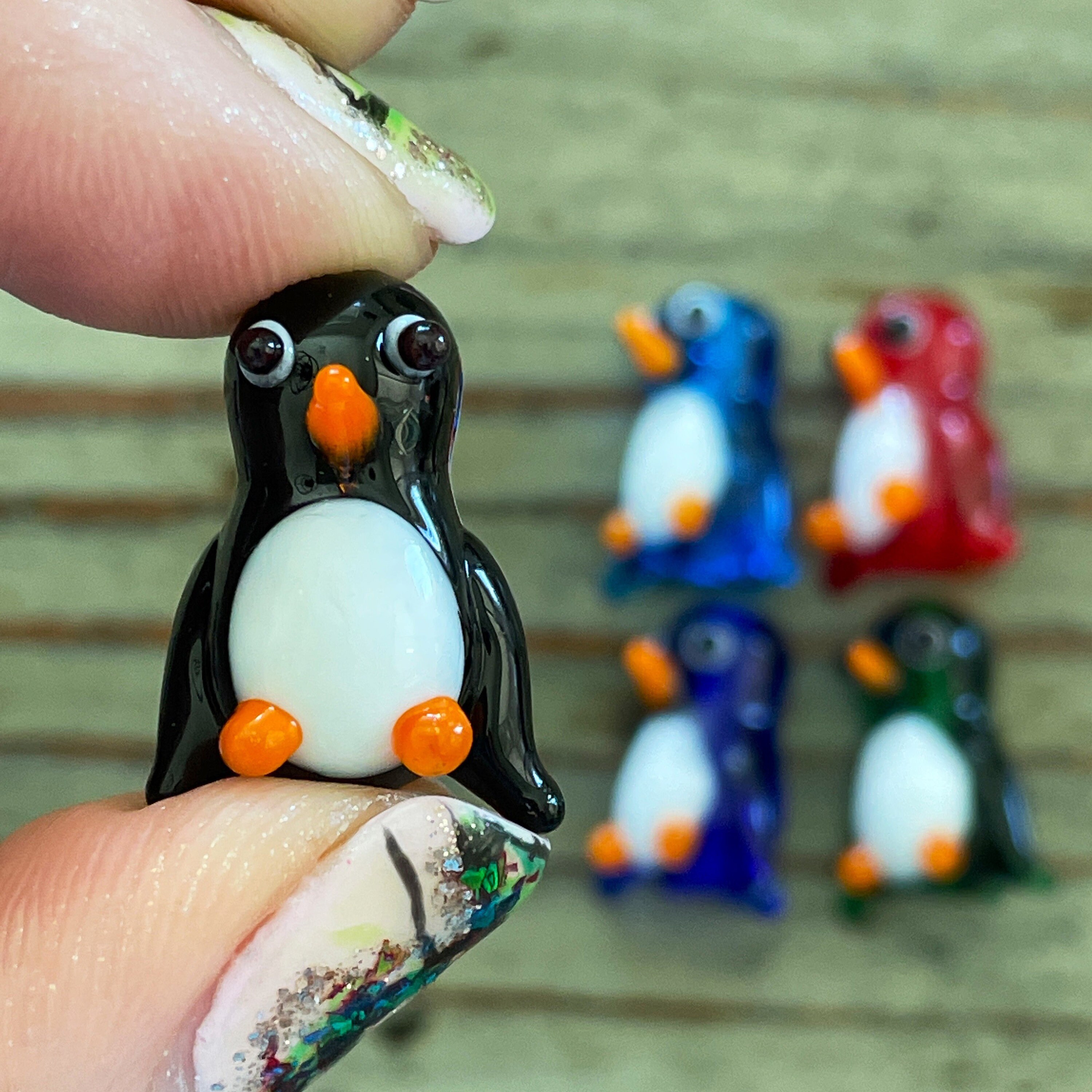 Murano glass penguin - Etsy 日本