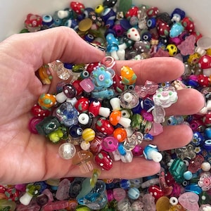 Großhandels-Starterpaket, gemischte Lampwork Glasperlensuppe, riesiges 100g Lot