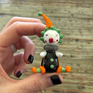 Lampwork Glass Clown Display, Decoration, Figurine