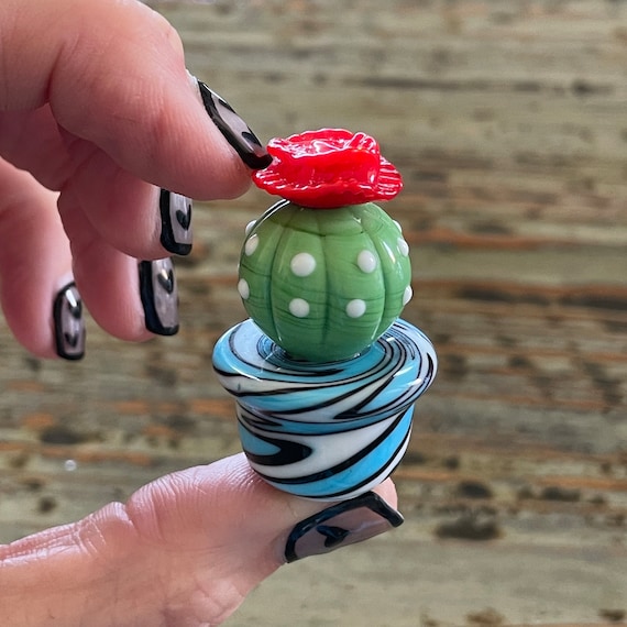 ランプワークサボテン、ガラスバレルサボテン、アリゾナガーデン ランプワークサボテン、ガラスバレルサボテン、アリゾナガーデン