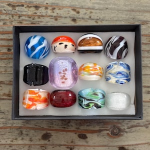 Lampwork Glasbubblaringar, Storlek 7