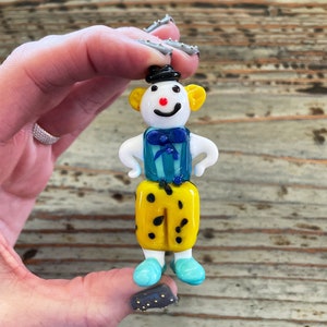 Lampwork Glass Clown, Large Display, Decoration, Figurine