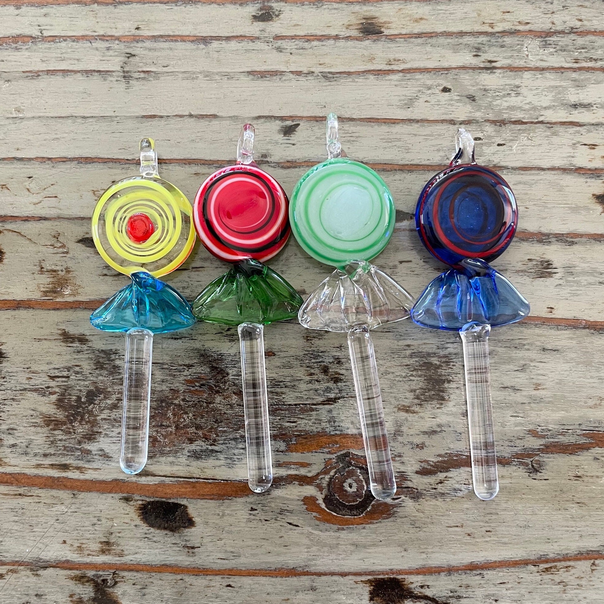 Stained Glass Lollipops with Colorful Swirls