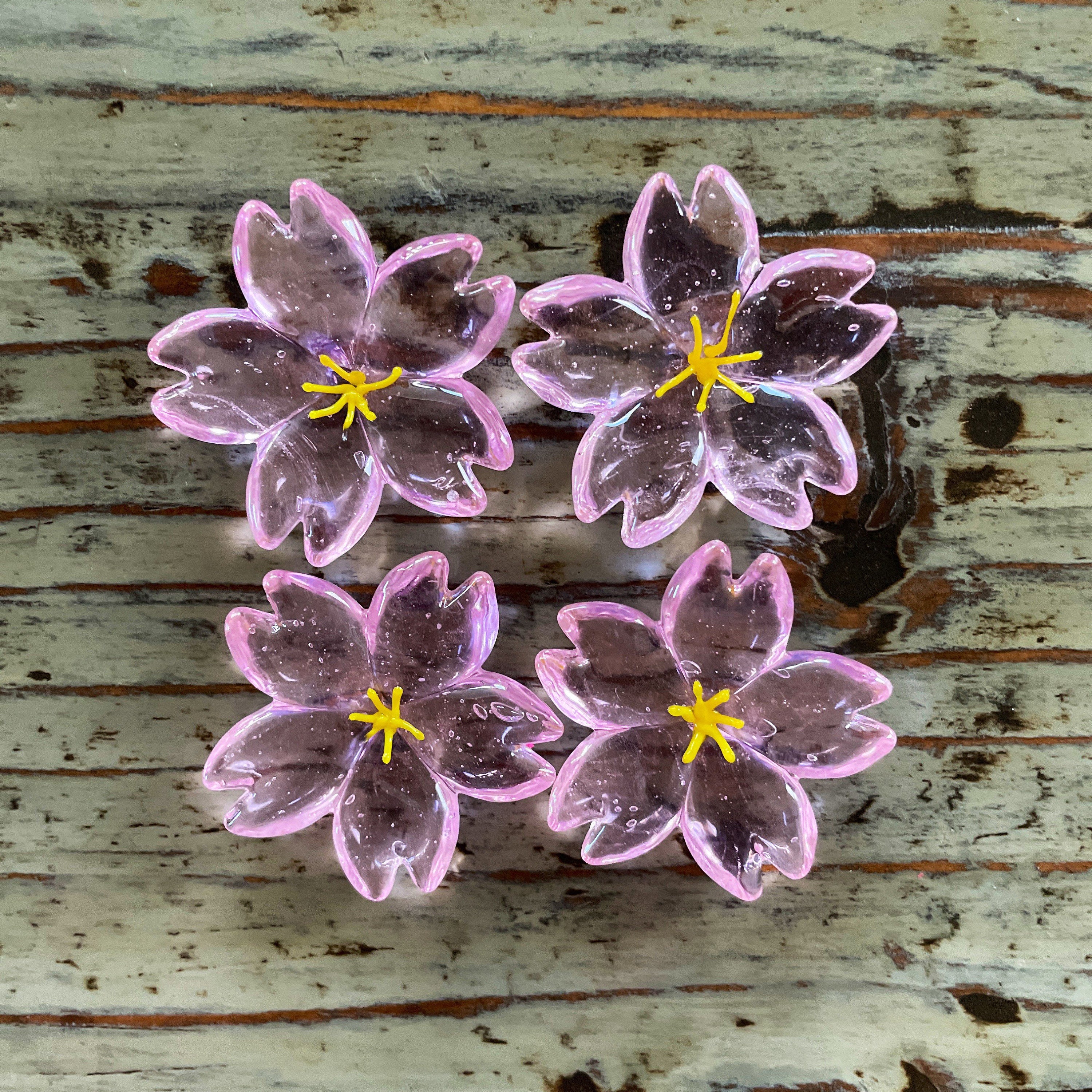 Buy Cherry Blossom Glass Decor Chopsticks or Pen Holder Desktop Online in  India - Etsy