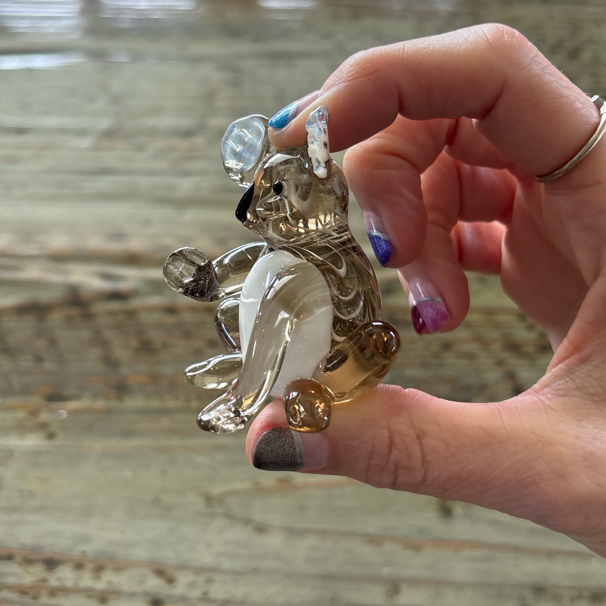 Kristal Glas Koala Beer Figuur 3D Laser Geëtst - Decoratie Met Gift Box