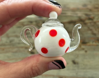Lampwork Glass Teapot Display, Decoration, Figurine