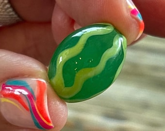 Lampwork Watermelon Bead