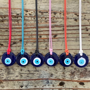 Lampwork Glass Evil Eye Necklace