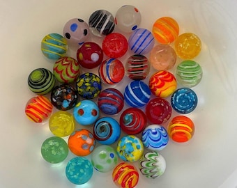 Lampwork Glass Marbles, 16~18mm