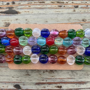 Lampwork Perlenstränge, 10 mm Unebenheiten, gemischte Glasperlen
