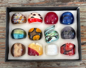 Lampwork Glasbubblaringar, Storlek 6