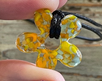 Glass Flower Necklace-Perfect Gift, Friendship Necklace,Great Price, Many New Colors