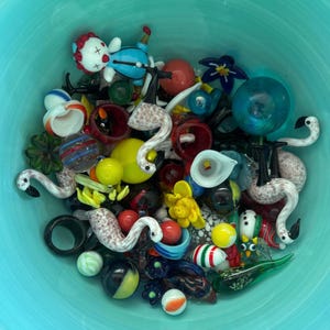 Lampwork Pieces, 3 Ounces Broken Glass