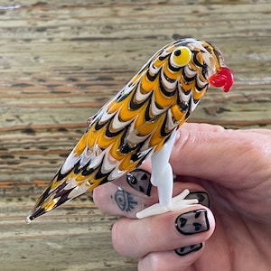 Lampwork Glass Owl, Large Owl Display, Decoration, Figurine