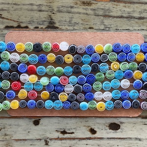 Millefiori 6mm Swirl Glass Bead Strands, Mixed Color
