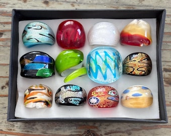 Lampwork Glasbubblaringar, Storlek 7