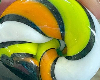 ランプワークガーデンカタツムリ、カラフルな大きなガラスカタツムリの