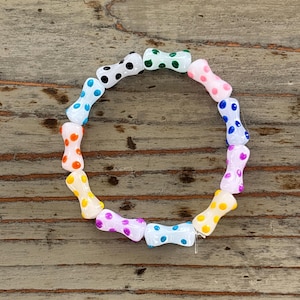 Glasperlen Armband und Emaille Armband